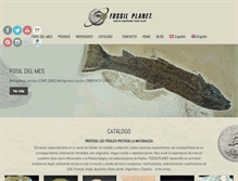 Tablet Screenshot of fossilplanet.com
